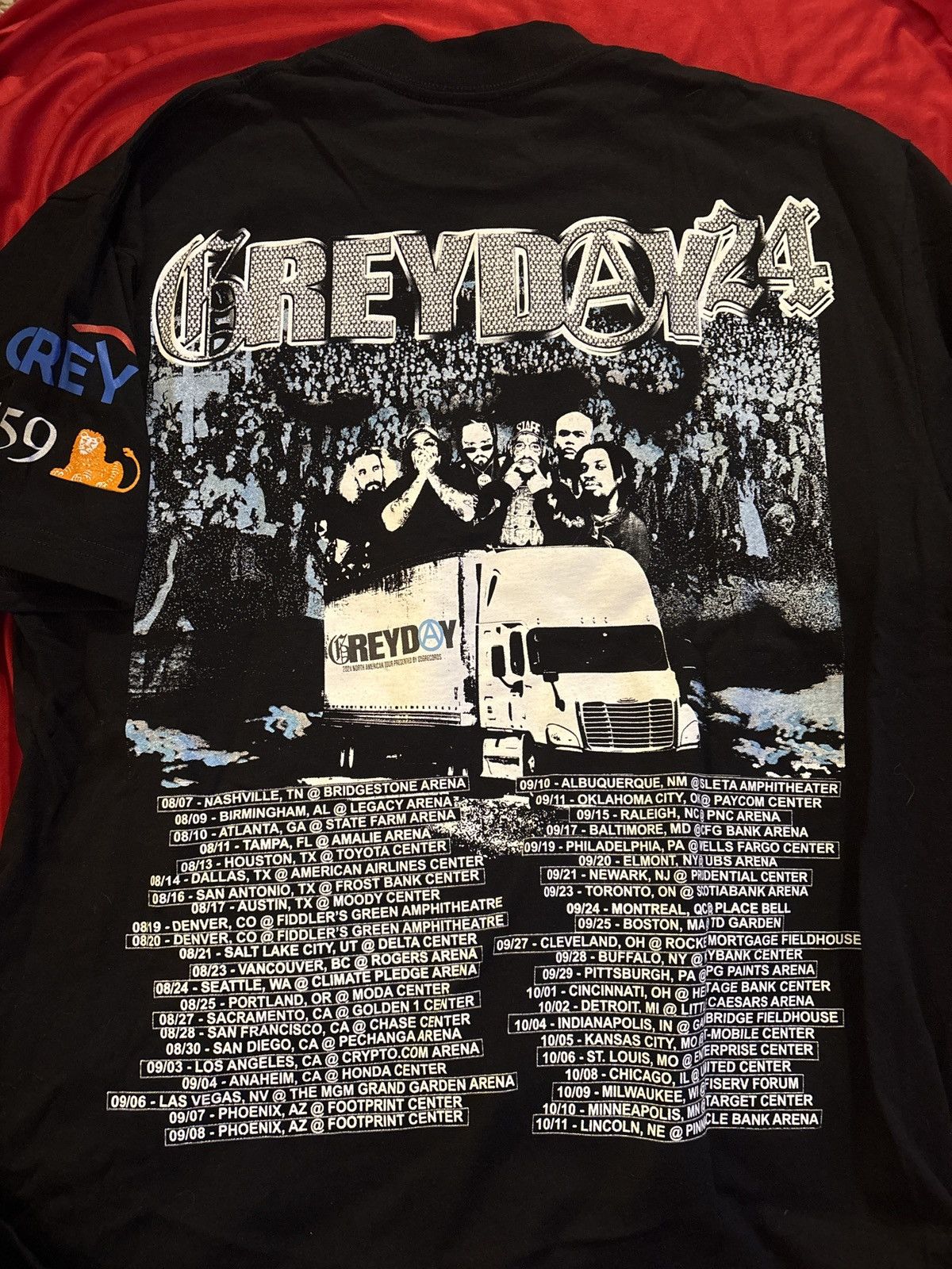 G59 Records G59 Bank of Grey Logo Tee Grey Day Tour Shirt 2024 Size US M / EU 48-50 / 2 - 2 Thumbnail