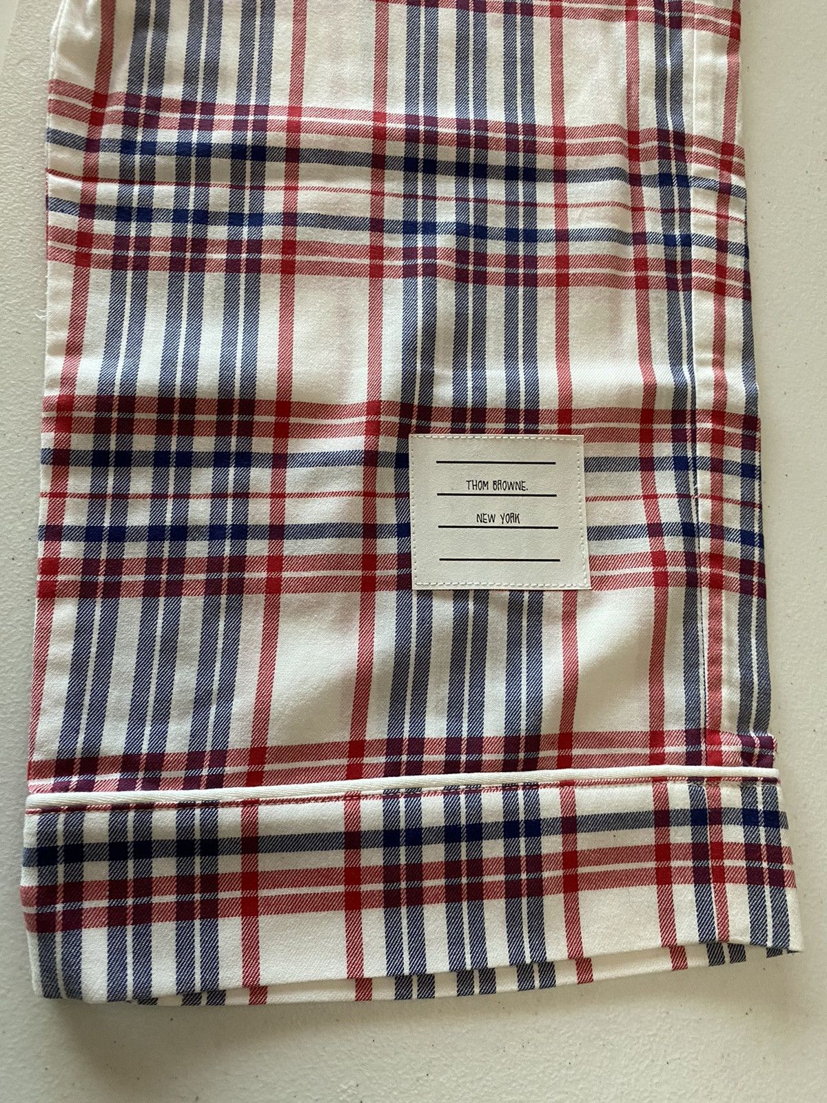 Thom Browne Thom Browne r/w/b xtreme flannel check pajama bottom 1 NWT Size US 35 - 4 Thumbnail