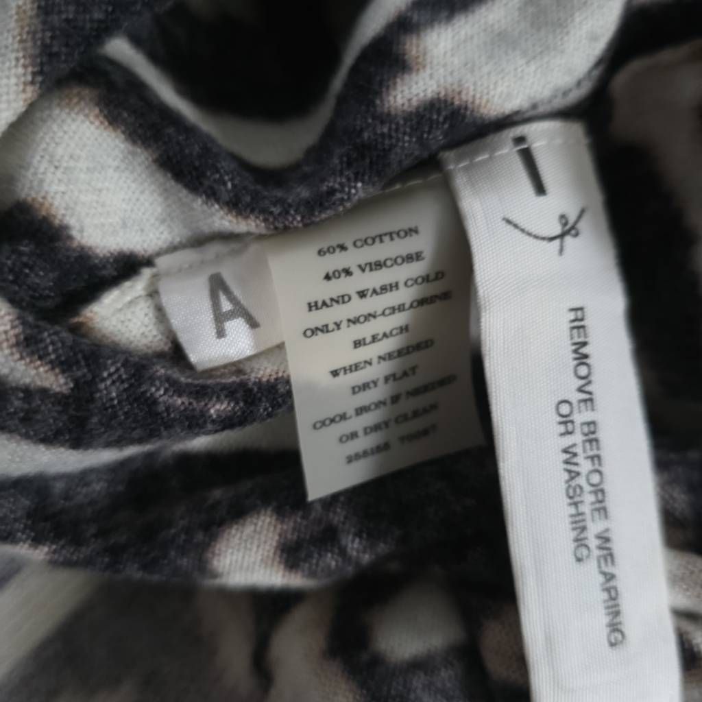 Ann Taylor Ann Taylor Women's Size Med Black White Tan Animal Print Elb Size M / US 6-8 / IT 42-44 - 3 Thumbnail