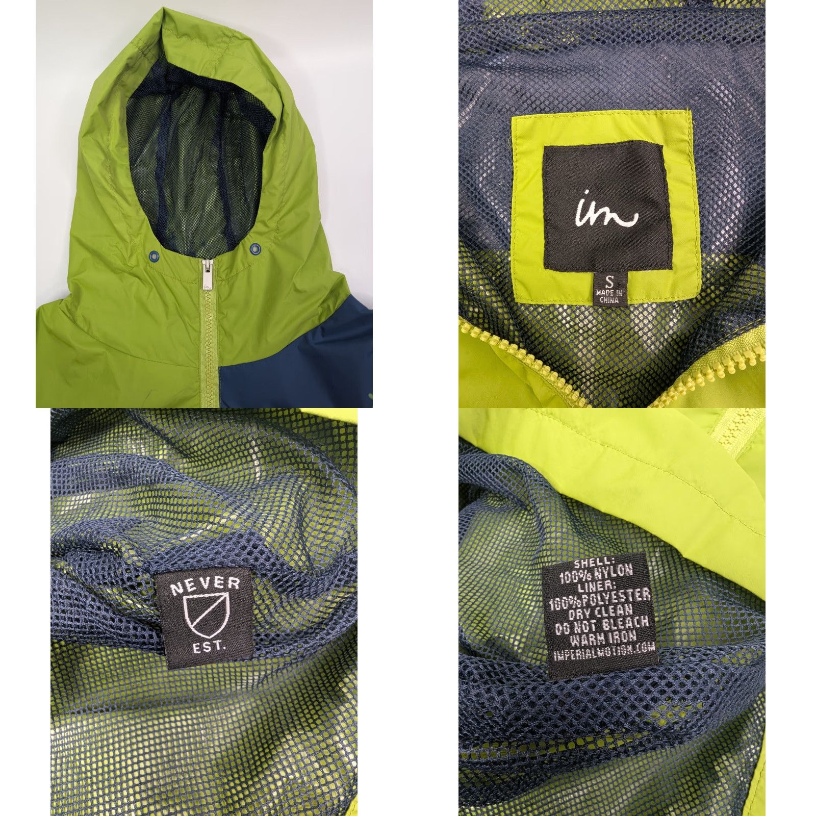 Imperial VINTAGE Imperial Motion IM Green Nylon Pullover Windbreaker Surf Jacket Gym Coat Men's S Size US S / EU 44-46 / 1 - 8 Thumbnail