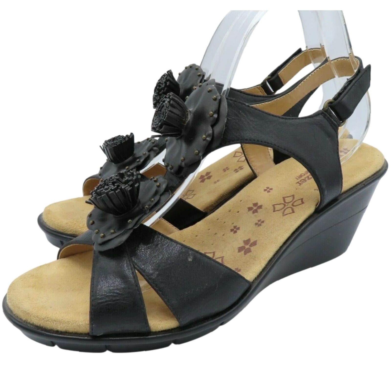 Naturalizer **Naturalizer 10 M Comfort Explorer Women's Black Wedge Sandal** User: **Naturalizer 10 M Comfort Explorer Women's Black Wedge Sandal** Size US 10 / IT 40 - 2 Thumbnail