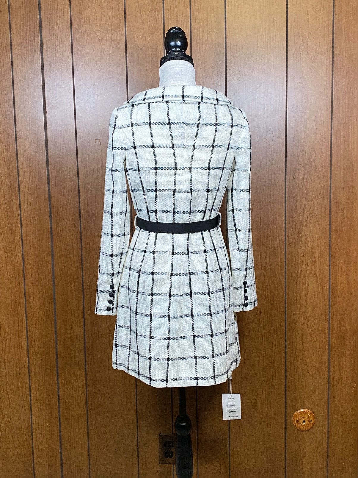 Self-Portrait Self-Portrait Checkered Belted Minidress size 6 Size M / US 6-8 / IT 42-44 - 8 Thumbnail