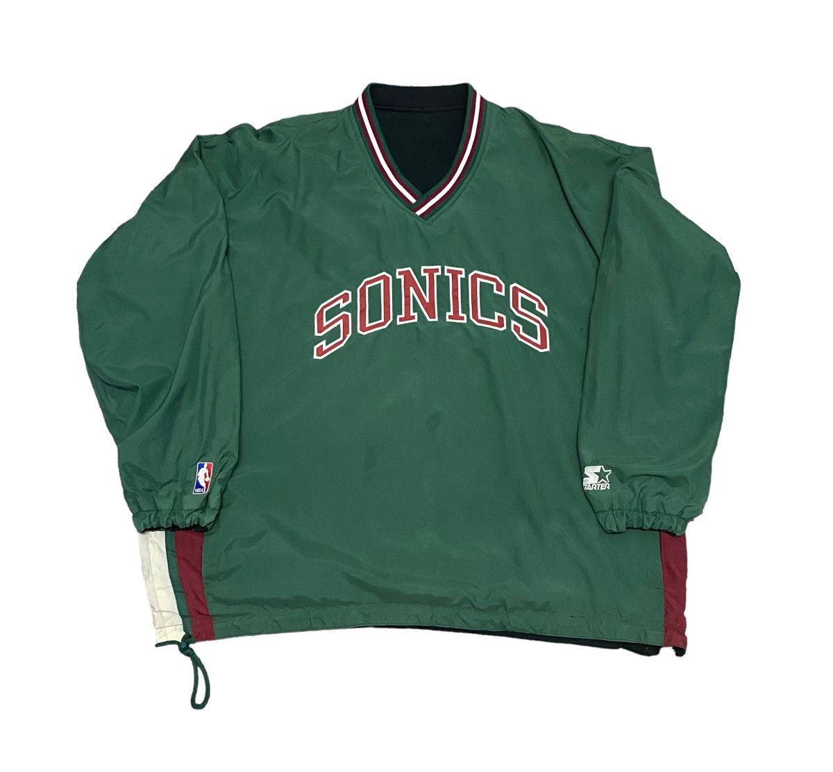 NBA Vintage Seattle supersonics Starter riversible sweatshirt Size US XL / EU 56 / 4 - 6 Thumbnail