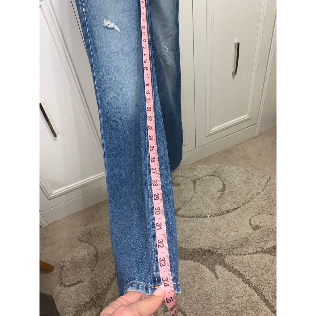 True Religion True Religion Men's Blue Straight Jeans Size 34 Distressed Size US 34 / EU 50 - 9 Thumbnail
