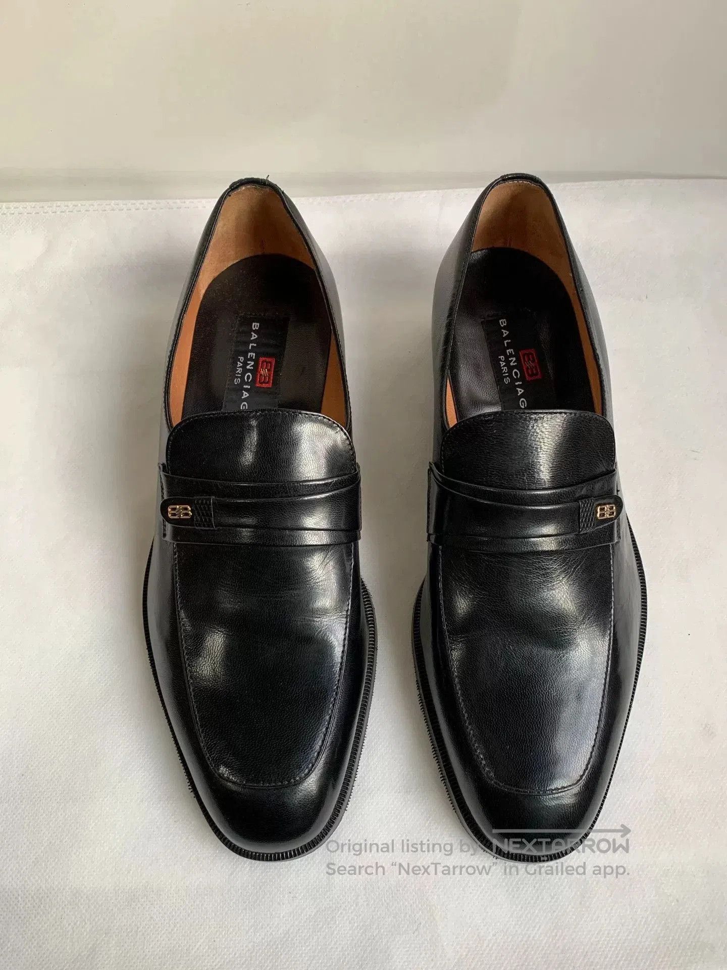 Balenciaga Balenciaga Men's Black Classic Leather Shoes. Size US 8 / EU 41 - 1 Thumbnail