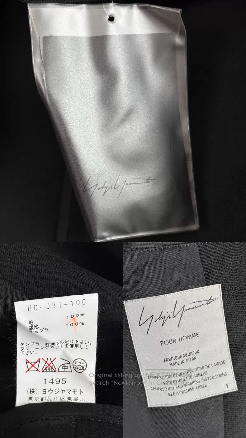 Yohji Yamamoto Yohji Yamamoto Size 1 11SS deformed collar tailcoat overcoa Size 38R - 9 Thumbnail