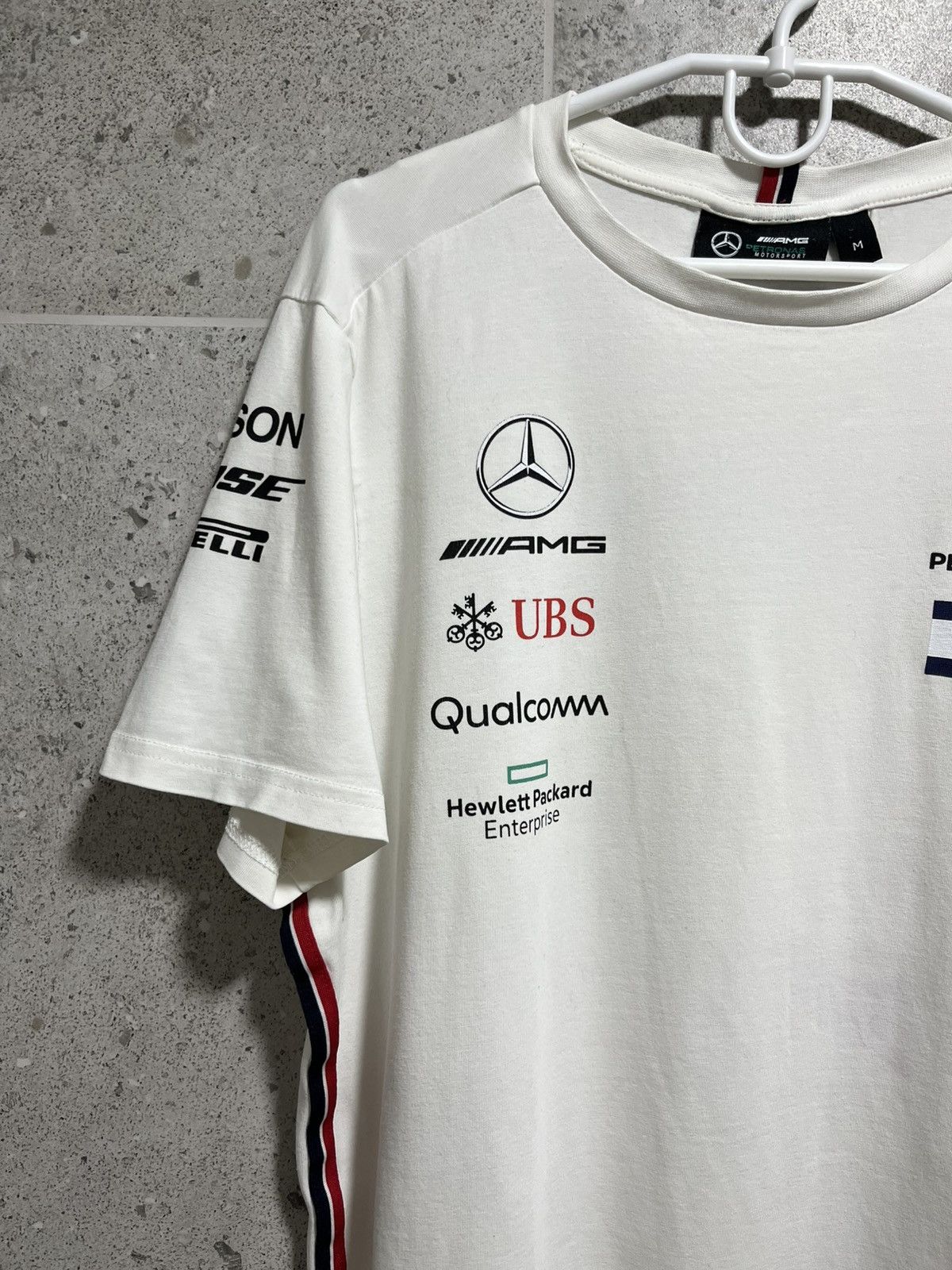 Tommy Hilfiger Mersedes-Benz AMG T-Shirt White Motosport Size M Size US M / EU 48-50 / 2 - 2 Thumbnail