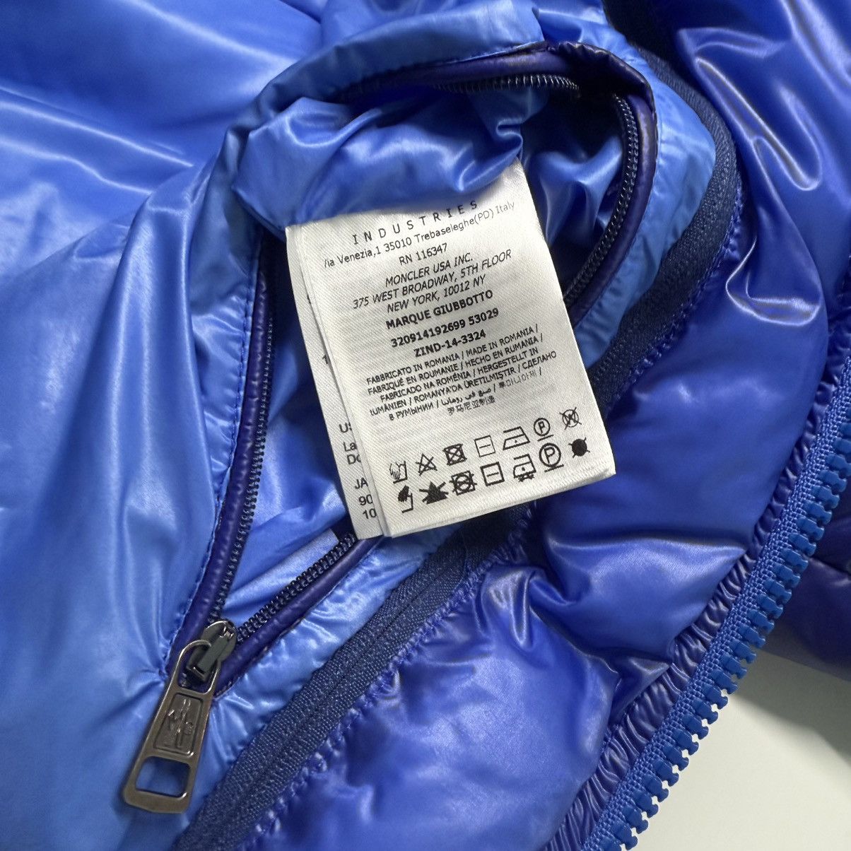 Moncler Moncler Marque Men’s Down Puffer Jacket Size 1 (S) Blue Size US S / EU 44-46 / 1 - 9 Thumbnail