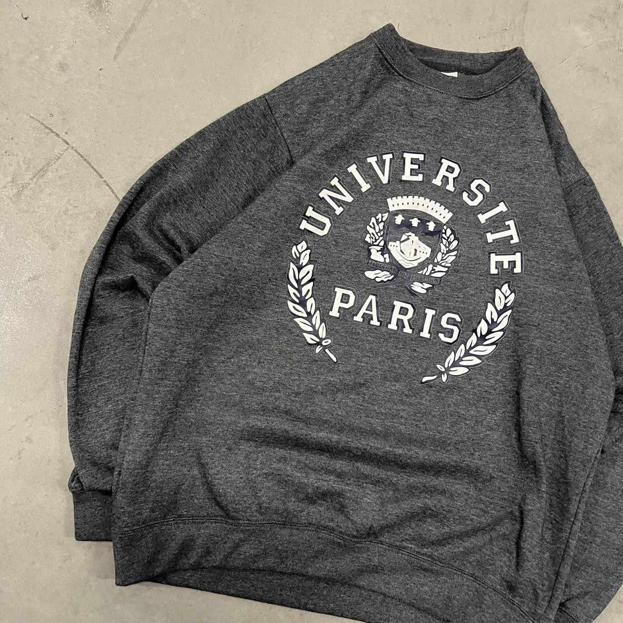 Vintage Vintage Y2K (University of Paris) College Hoodie! Size US XL / EU 56 / 4 - 2 Thumbnail