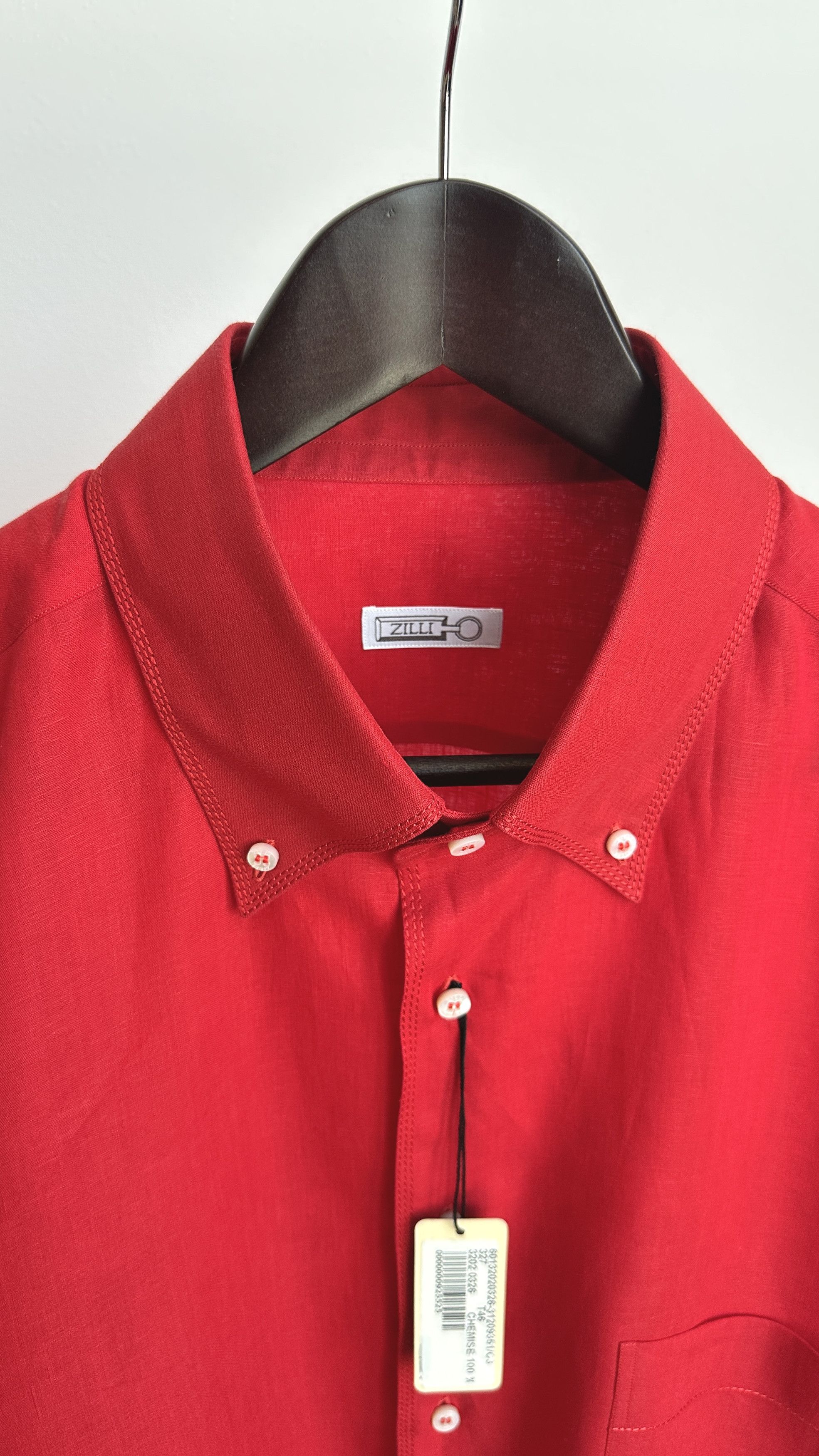 Zilli Men's linen shirt ZILLI Size US XXL / EU 58 / 5 - 5 Thumbnail