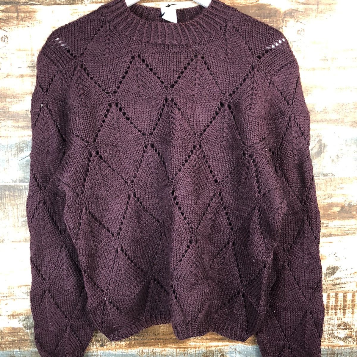 Homespun Knitwear Japanese Brand Dark Purple Knitwear #A1708 Size US M / EU 48-50 / 2 - 5 Thumbnail