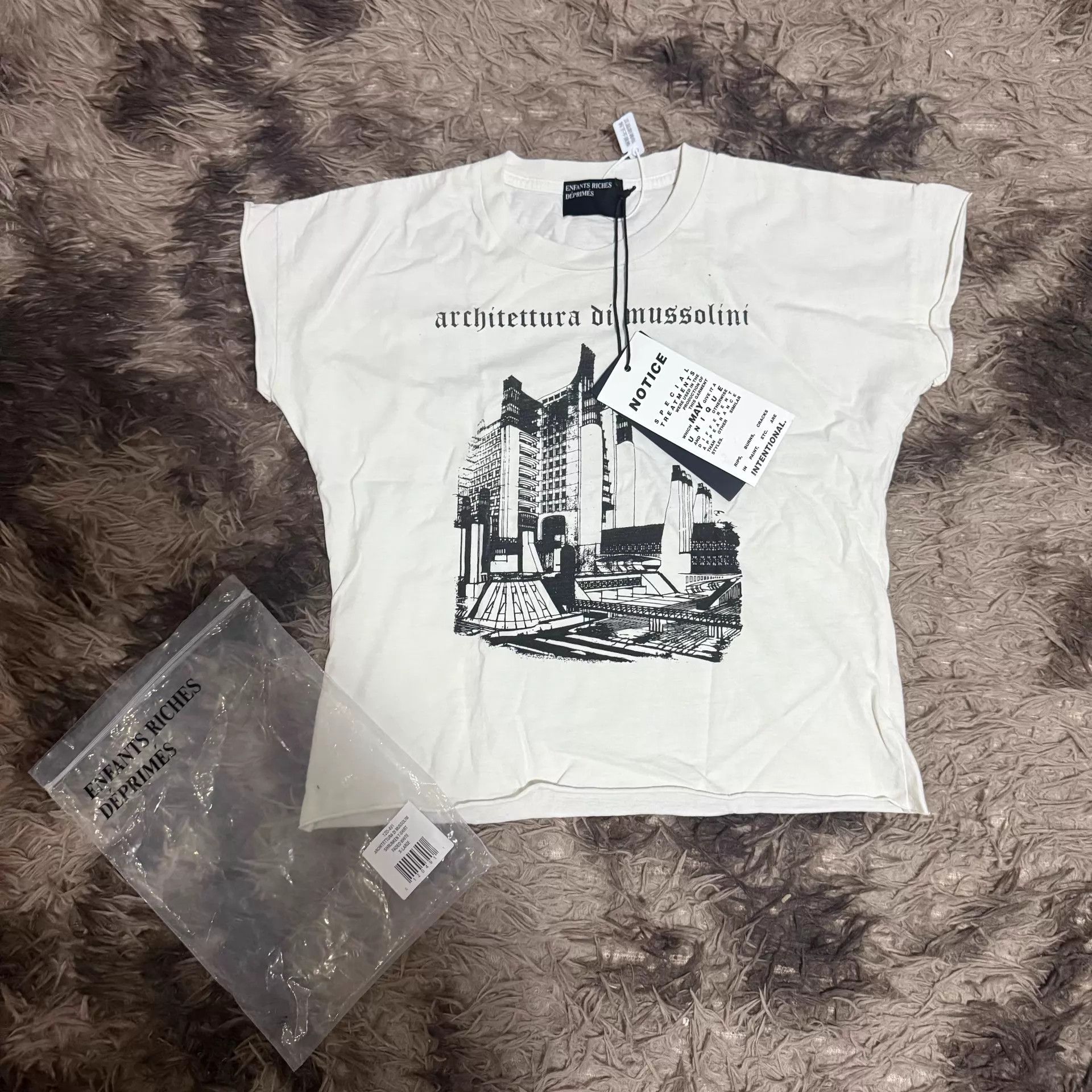 Enfants Riches Deprimes ERD 25SS ADM Rib White Short Sleeve Size XL / US 12-14 / IT 48-50 - 1 Thumbnail
