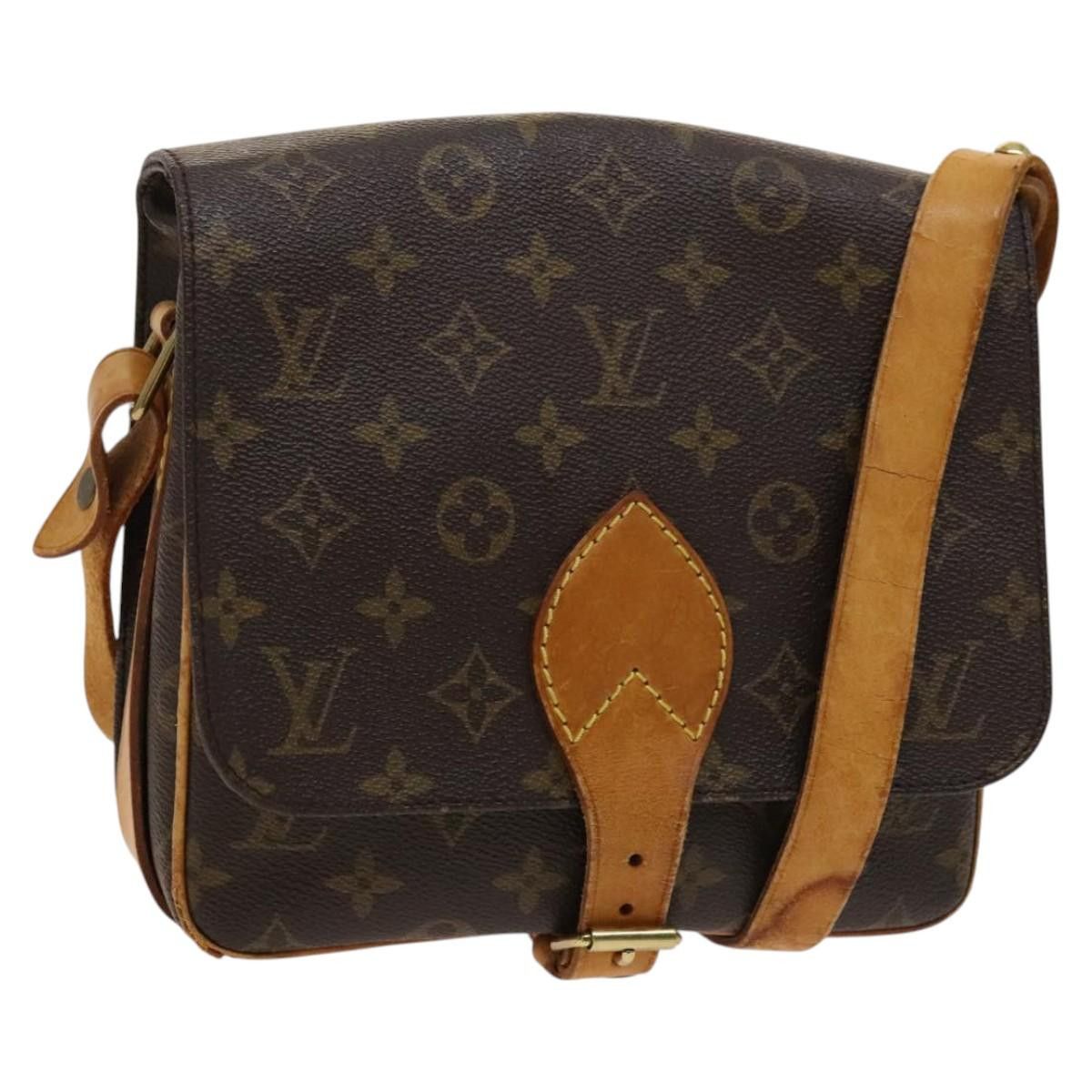 Louis Vuitton Monogram Cartouchiere Mm Shoulder Bag M51253 Lv Auth Ba1667, Women's