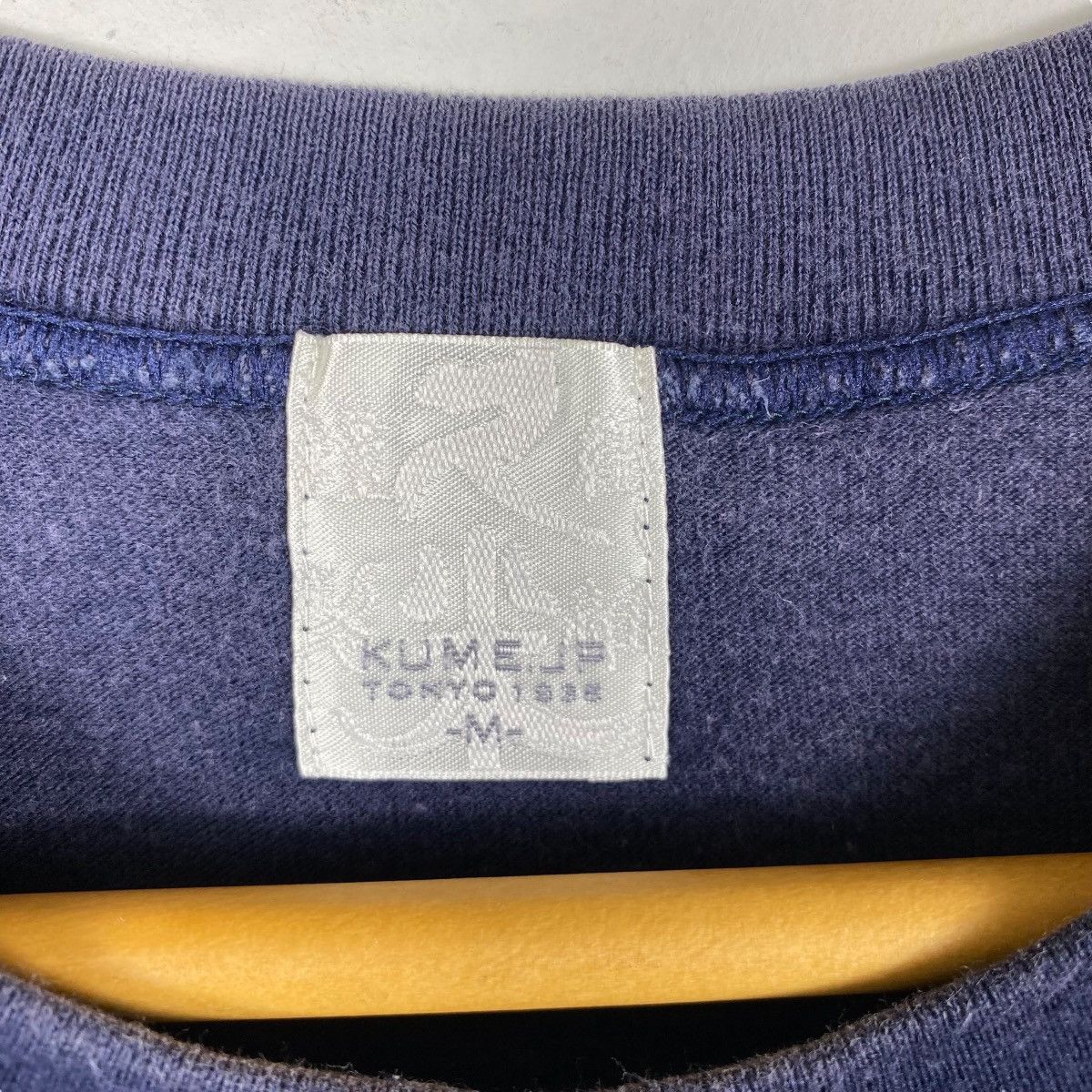 Japanese Brand Japanese Brand KUME Hokusai Wave Art Graphic Natural Indigo Size US M / EU 48-50 / 2 - 7 Thumbnail