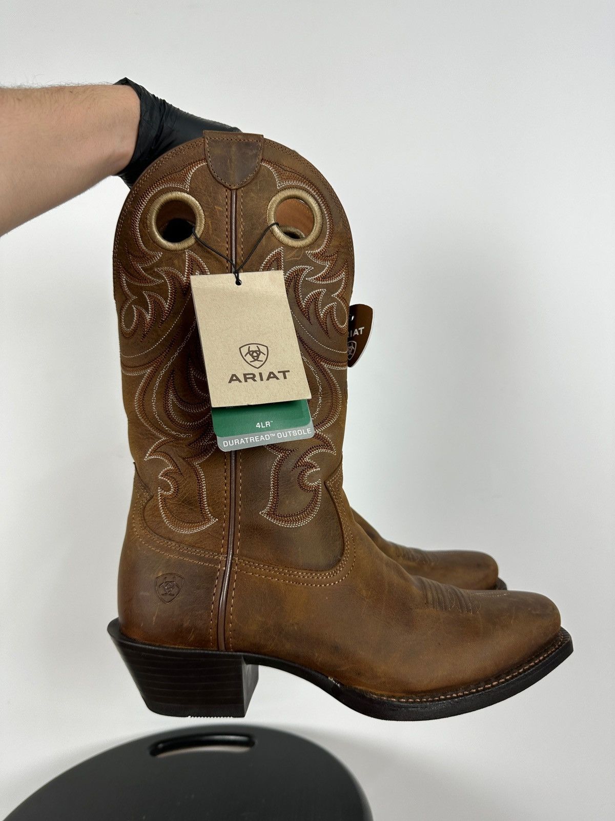 Ariat NEW! Ariat Square Toe Western Brown Leather Boots Size US 9 / EU 42 - 11 Thumbnail