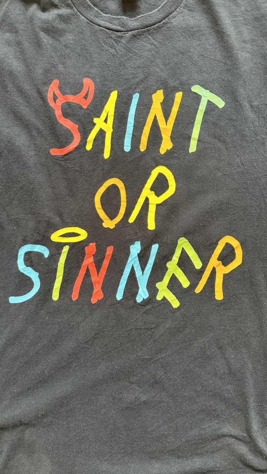 Gildan × Vintage SAINT OR SINNER TEE Size US L / EU 52-54 / 3 - 2 Thumbnail