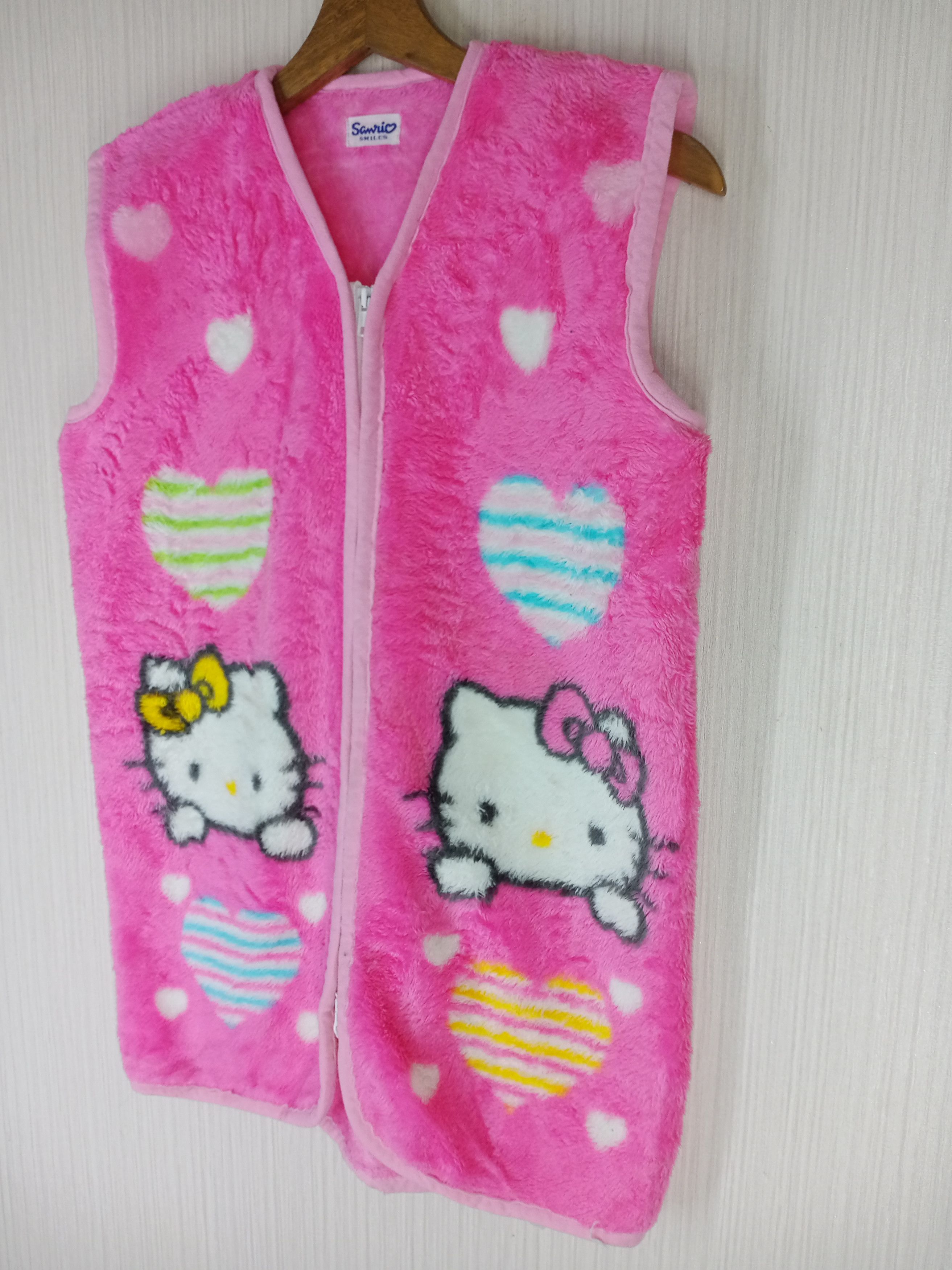 Cartoon Network Vintage Sanrio Hello Kitty Japanese Anime Fleece Vest Size M / US 6-8 / IT 42-44 - 4 Thumbnail