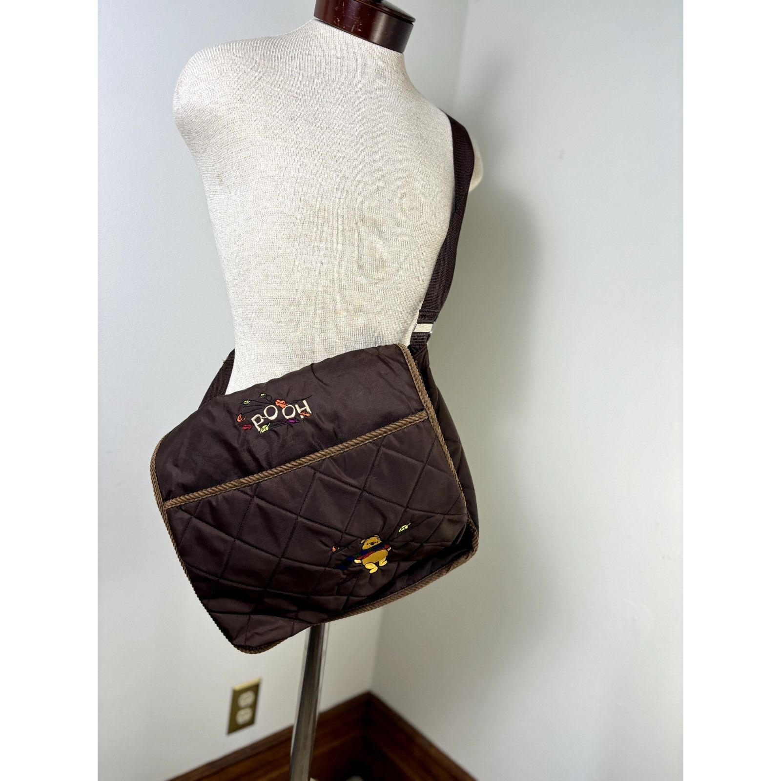 Other Winnie the Pooh Brown Crossbody Tote Bag, Disney Character B Size ONE SIZE - 2 Thumbnail