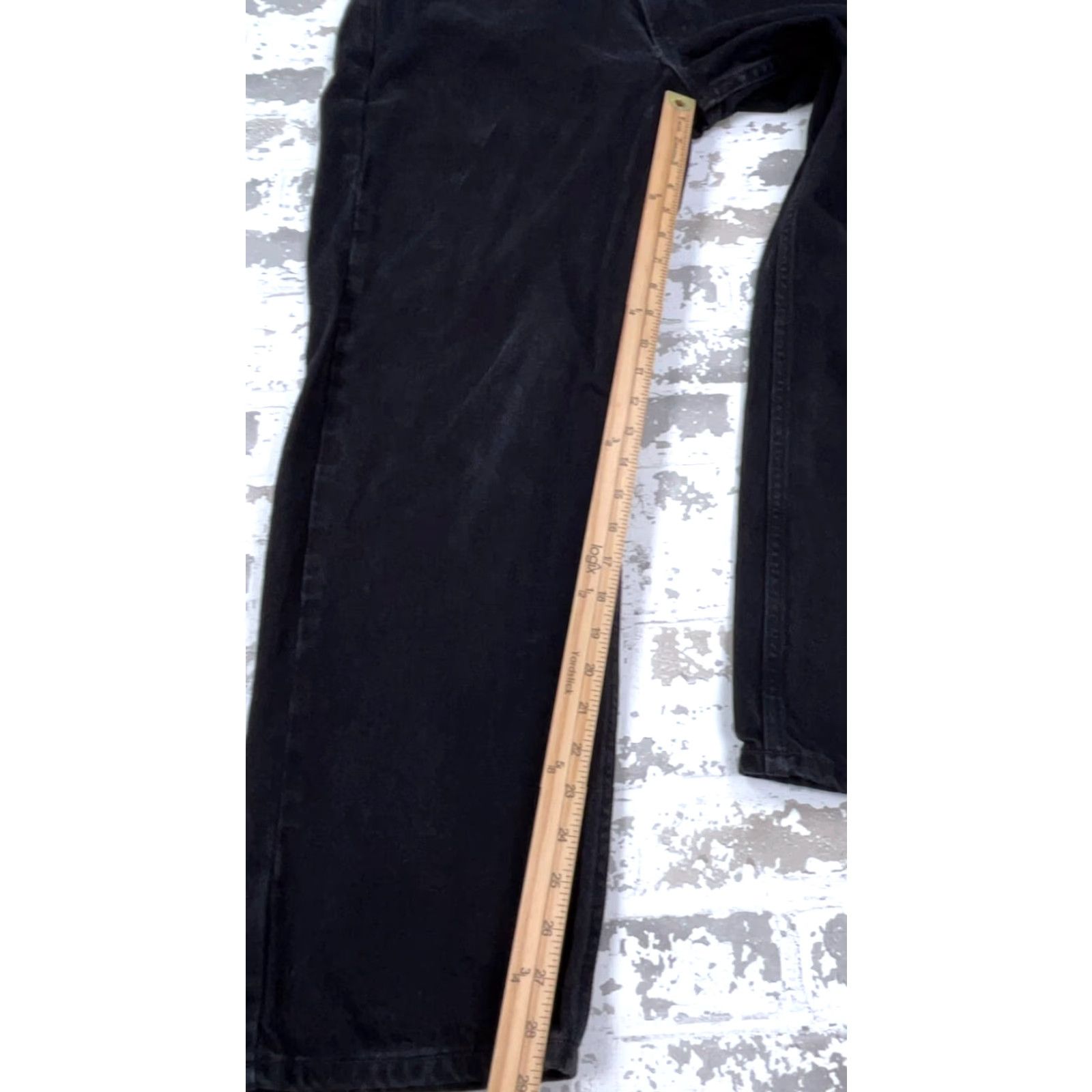 Harley Davidson Vintage Harley-Davidson Jeans Men 38x30 Relaxed Fit Straight Leg Black Denim 5-Pocket Belt Loops Charcoal Wash Comfortable Classic American Y2K Mens Size US 38 / EU 54 - 6 Thumbnail