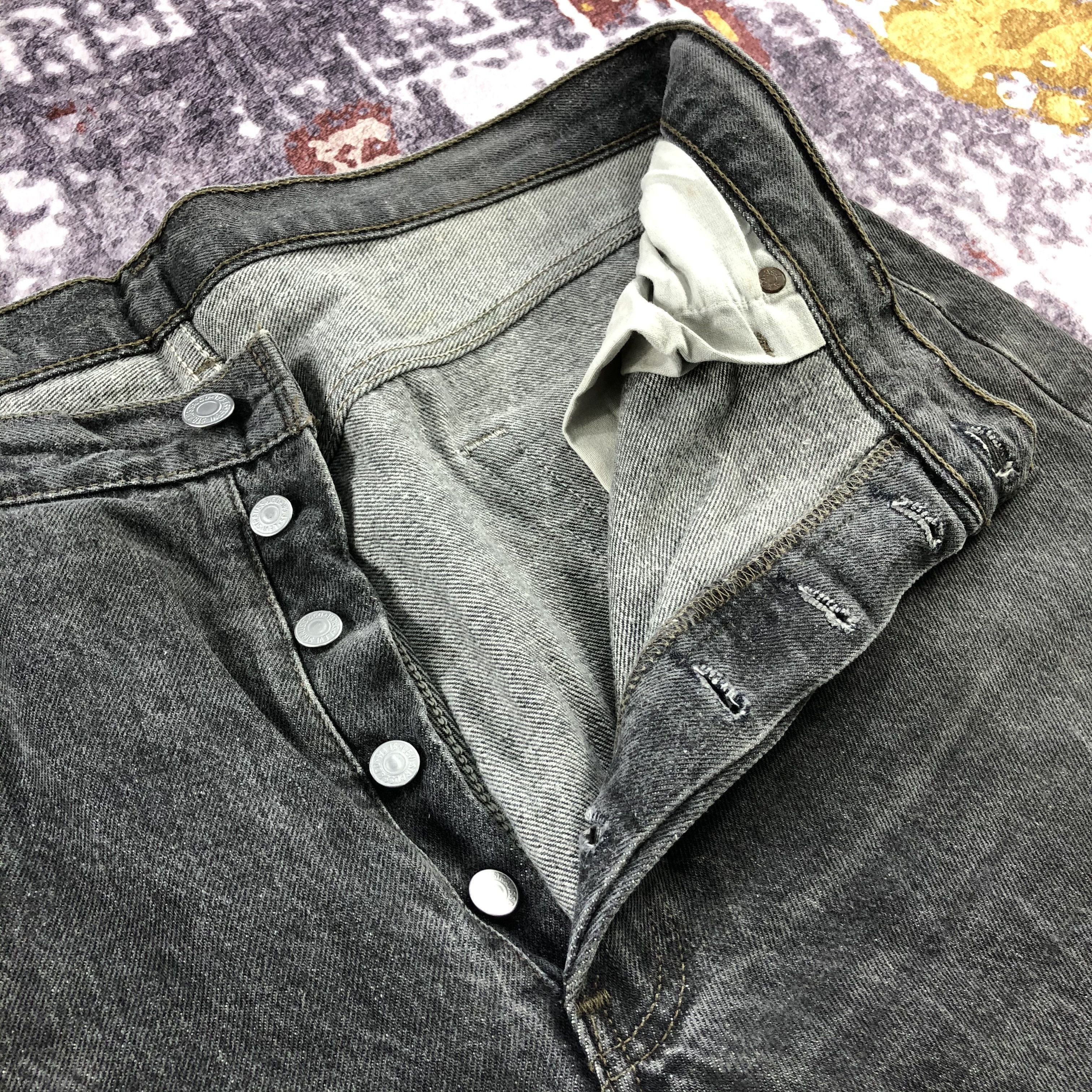 Levi's × Vintage Vintage Faded Black Levis 501 Jeans-JM2351 Size US 38 / EU 54 - 10 Thumbnail