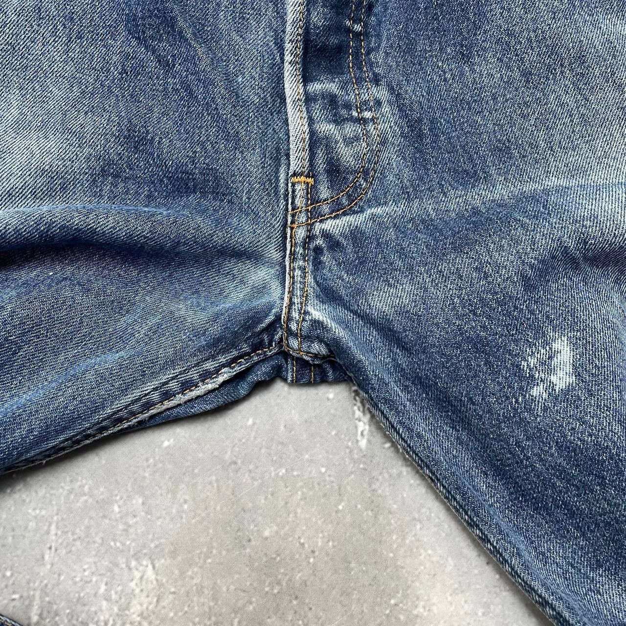 Levi's Vintage 2000s Levis 501 Distressed Jeans Blue Size W34 L32 Size US 34 / EU 50 - 6 Thumbnail