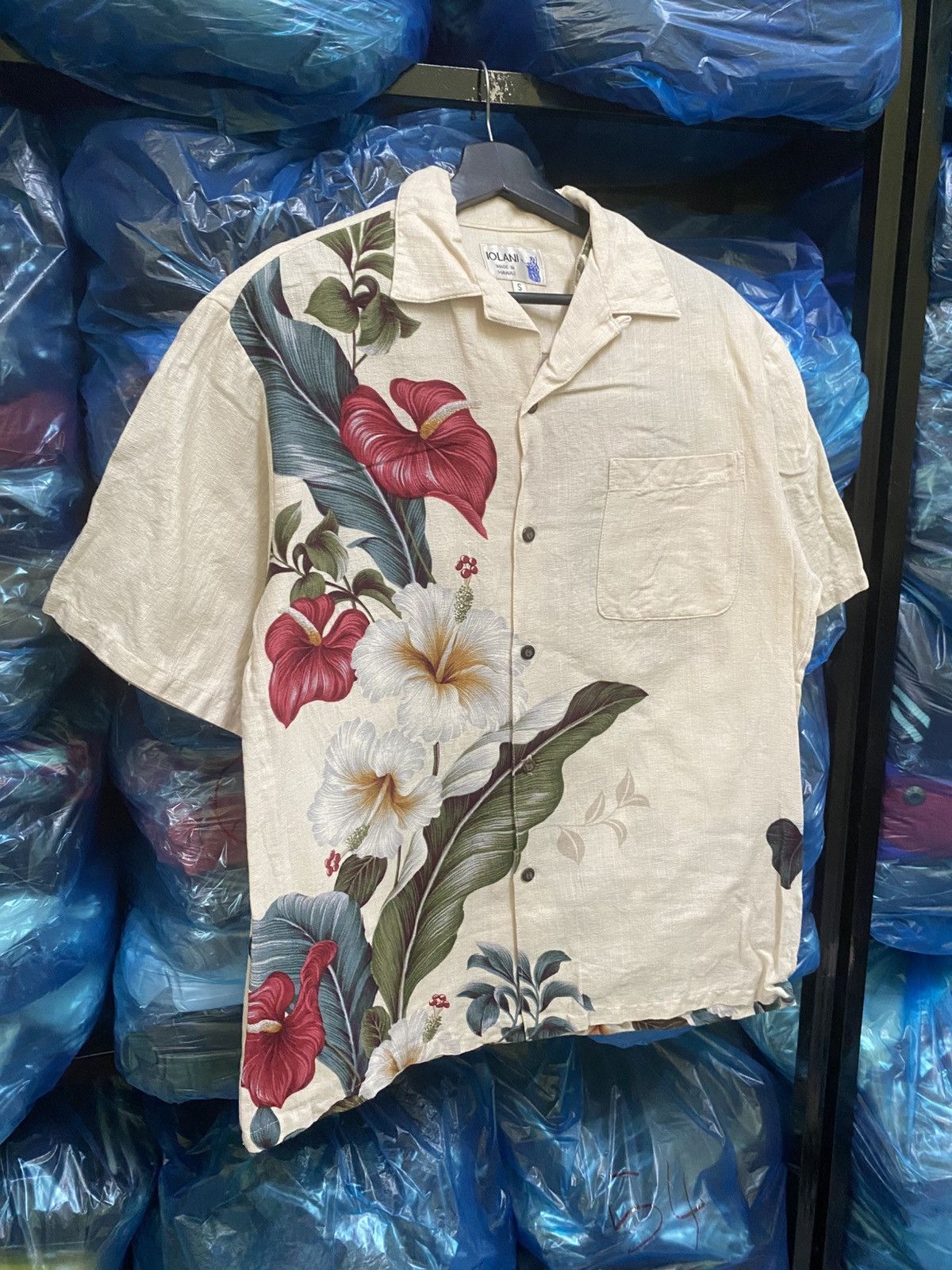 IOLANI Vintage Iolani Made in Hawaii Floral Aloha Shirt 100% Cotton Size US S / EU 44-46 / 1 - 5 Thumbnail