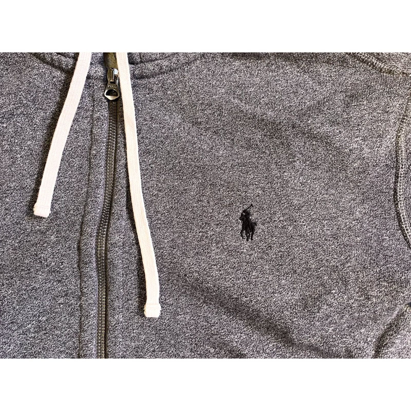 Polo Ralph Lauren Polo Ralph Lauren Full Zip Hoodie Men’s XL Gray Thermal-Lined Hood Hoodie, Logo, Zip, Pockets, Fleece, Cotton Blend, Polyester, Gray, Regular Mens Size US XL / EU 56 / 4 - 3 Thumbnail