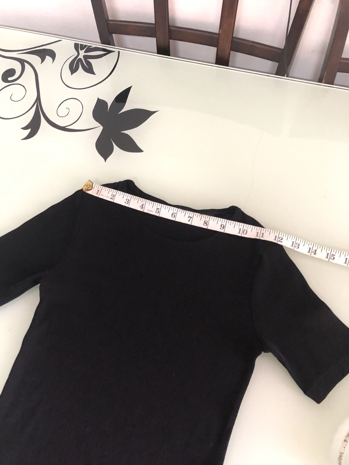 Yohji Yamamoto Y's Yohji Yamamoto Stretchable Black Crop Top Size S / US 4 / IT 40 - 16 Thumbnail