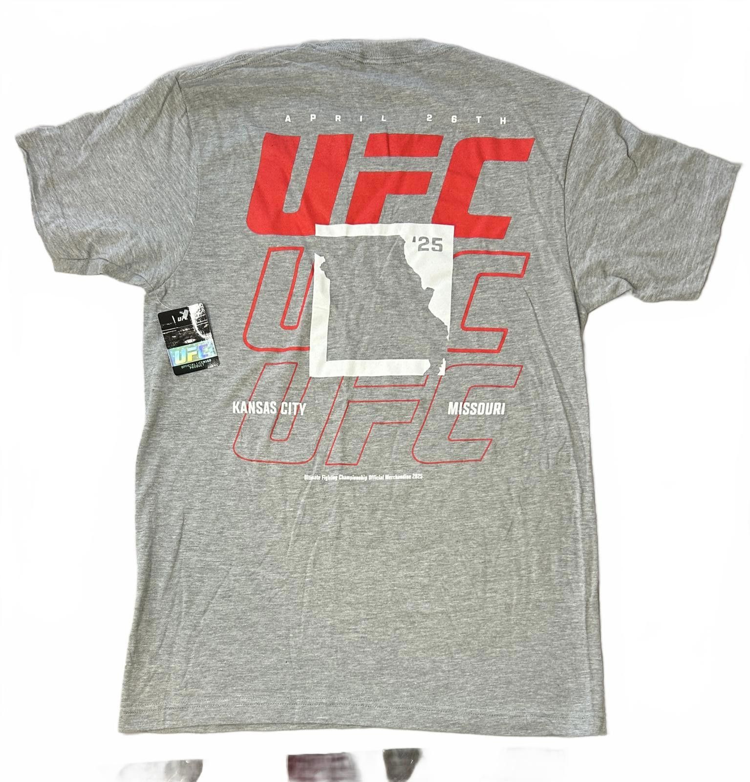 UFC UFC Kansas City Missouri Grey Shirt Mens Medium NWT Sold Out Size US M / EU 48-50 / 2 - 1 Thumbnail