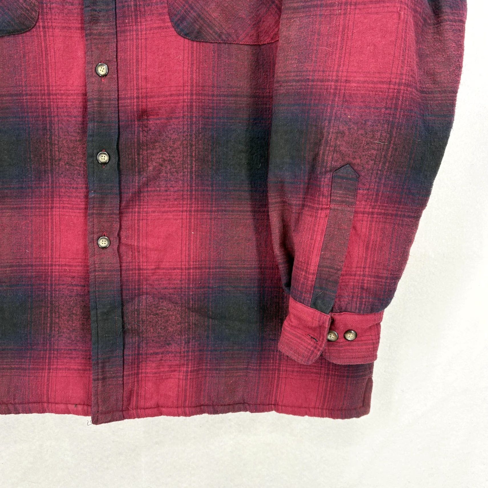 Vintage VINTAGE Towncraft Shirt Jacket Mens L Red Plaid Flannel Quilted Lined Insulated Casual Workwear Jacket Size US L / EU 52-54 / 3 - 3 Thumbnail