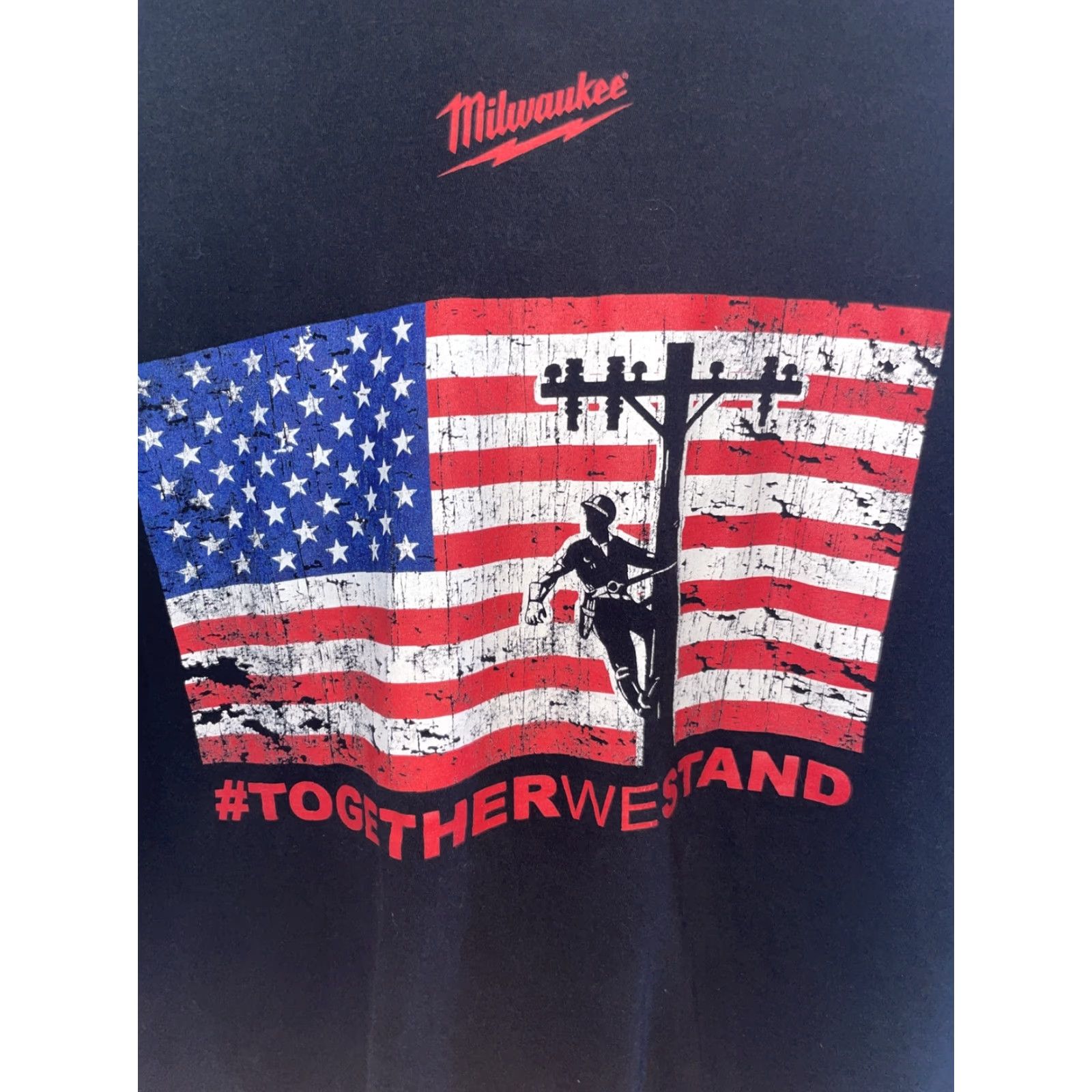 Vintage Milwaukee T-Shirt Mens Large Black Togetherwestand Size US L / EU 52-54 / 3 - 3 Thumbnail
