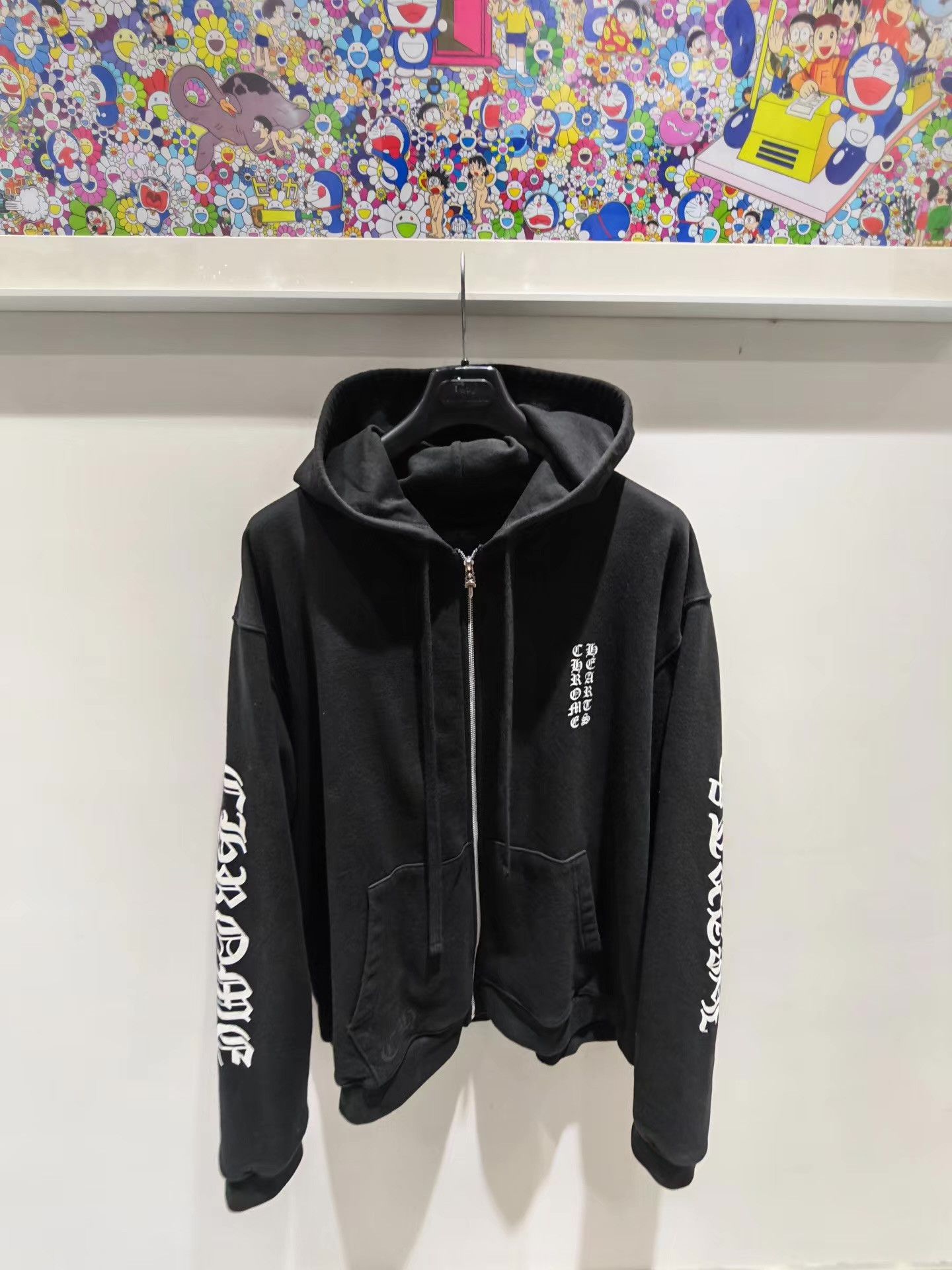 Chrome Hearts Chrome Hearts Gothic Logo Zip HoodieWaffle Knit Lining Q15 Size US XL / EU 56 / 4 - 1 Thumbnail
