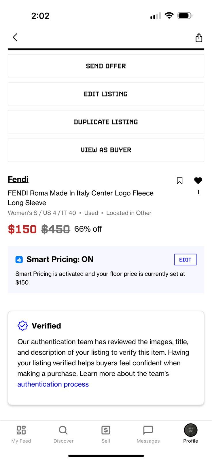 Fendi FENDI Roma Made In Italy Center Logo Fleece Long Sleeve Size S / US 4 / IT 40 - 10 Thumbnail