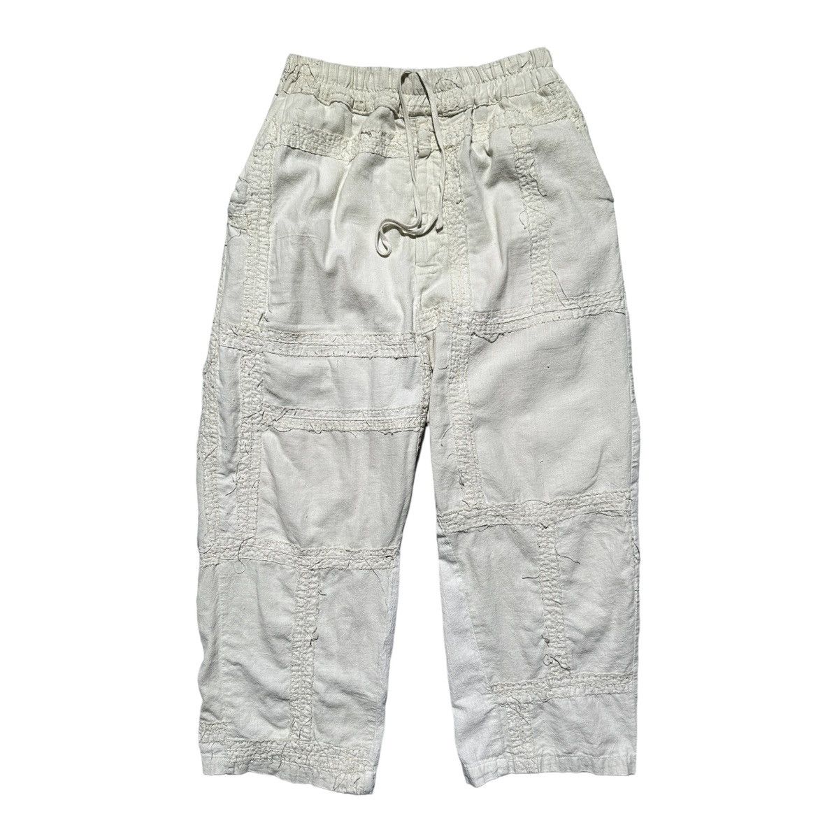 By Walid Patchwork Boro shashiko 3/4 shorts Size US 32 / EU 48 - 1 Thumbnail