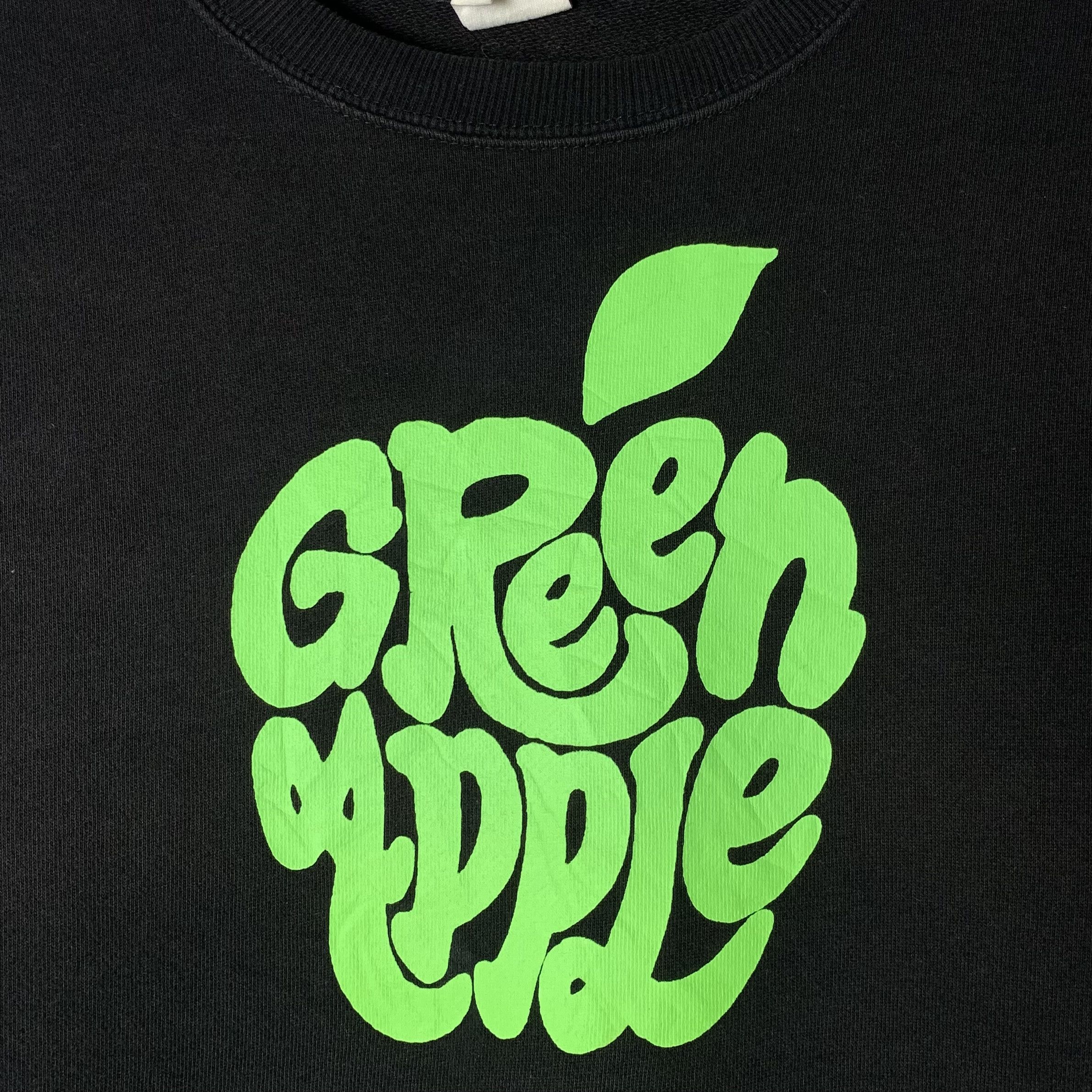 Japanese Brand Green Apple Sweatshirt Crewneck Size US M / EU 48-50 / 2 - 2 Thumbnail