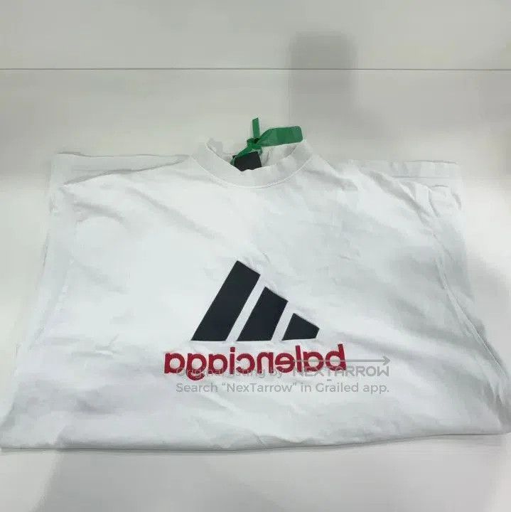Balenciaga Balenciaga x adidas Embroidered Logo Short Sleeve Tee. Size US M / EU 48-50 / 2 - 3 Thumbnail