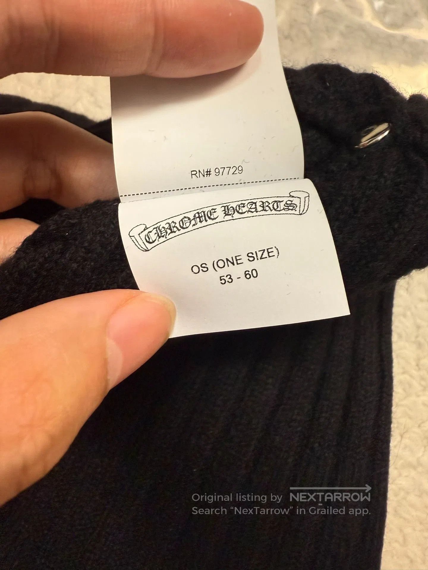 Chrome Hearts Chrome Hearts Cross Patch Black Cashmere Beanie. Size ONE SIZE - 4 Thumbnail