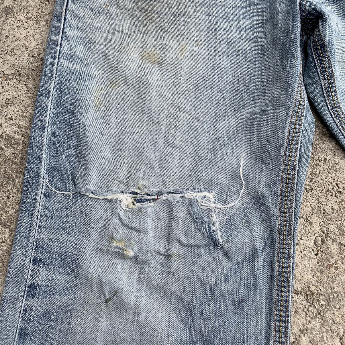 Japanese Brand Vintage Japan Edwin Navajo Distressed Two Tone Denim W35 Size US 35 - 7 Thumbnail