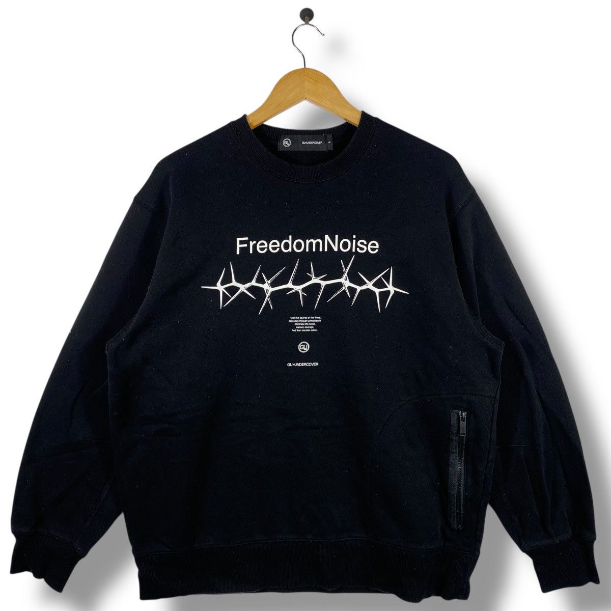 GU × Undercover GU x UNDERCOVER Freedom Noise Crewneck Sweatshirt Large Size Size US L / EU 52-54 / 3 - 1 Thumbnail
