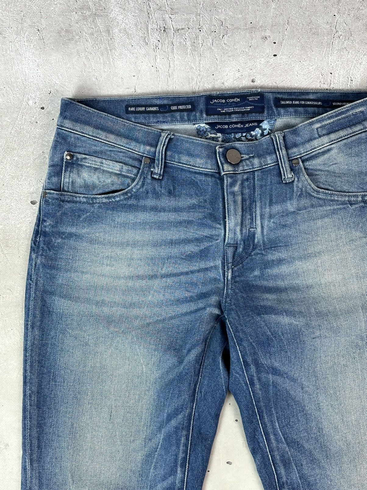 Jacob Cohen Jacob Cohen Karen Handmade Embroidered Floral Blue Jeans Size 30" / US 8 / IT 44 - 6 Thumbnail