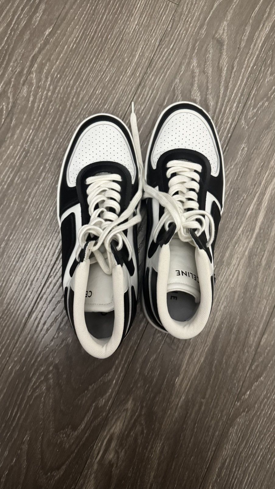Celine CELINECT-02Mid SneakersBlackWhite Excellent Condition Size42 Size US 9 / EU 42 - 1 Thumbnail