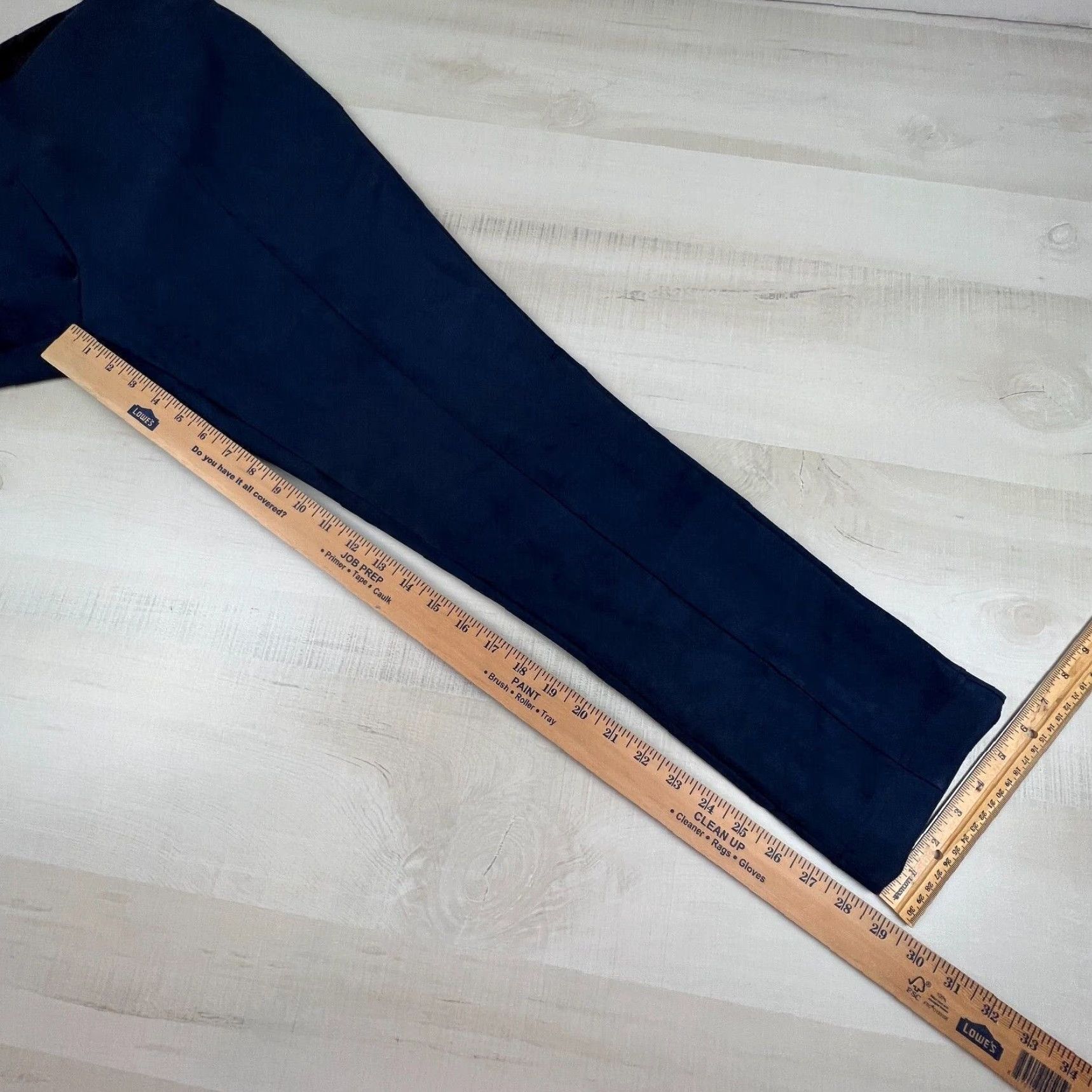 Andrew Marc Andrew Marc Womens Leggings XL Blue Velour Pull On Pants Stretch Flat Front Shirt? Size 40" / US 18 - 7 Thumbnail