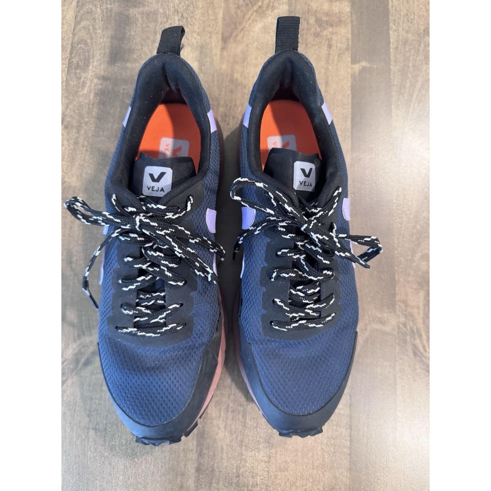 Veja VEJA Dekkan Alveomesh Blue Lavender Vibram Mauve Sole 40/9 Size US 9 / IT 39 - 4 Thumbnail