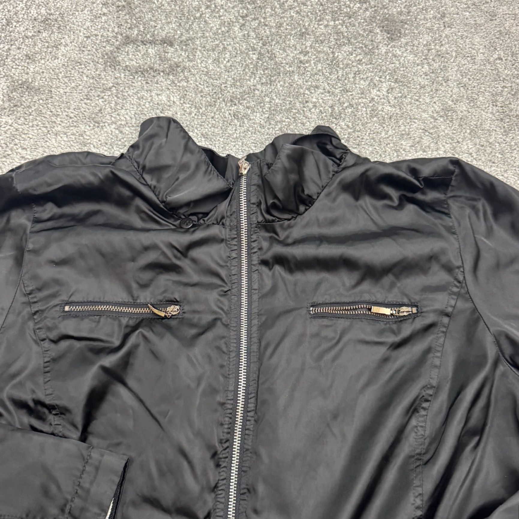Marina Rinaldi Marina Rinaldi Jacket Womens XL Black Full Zip Pocket Sport Rain Bomber Size XL / US 12-14 / IT 48-50 - 4 Thumbnail