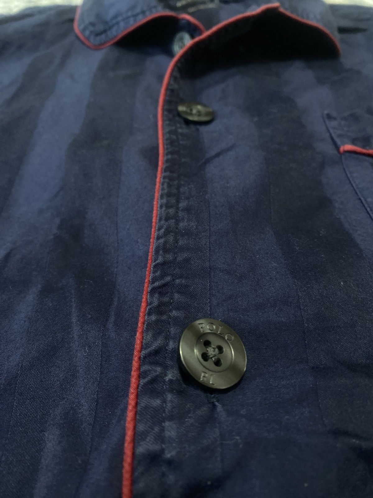 Ralph Lauren Vintage ralph lauren sleepwear shirt button up logo on chest Size US XL / EU 56 / 4 - 10 Thumbnail