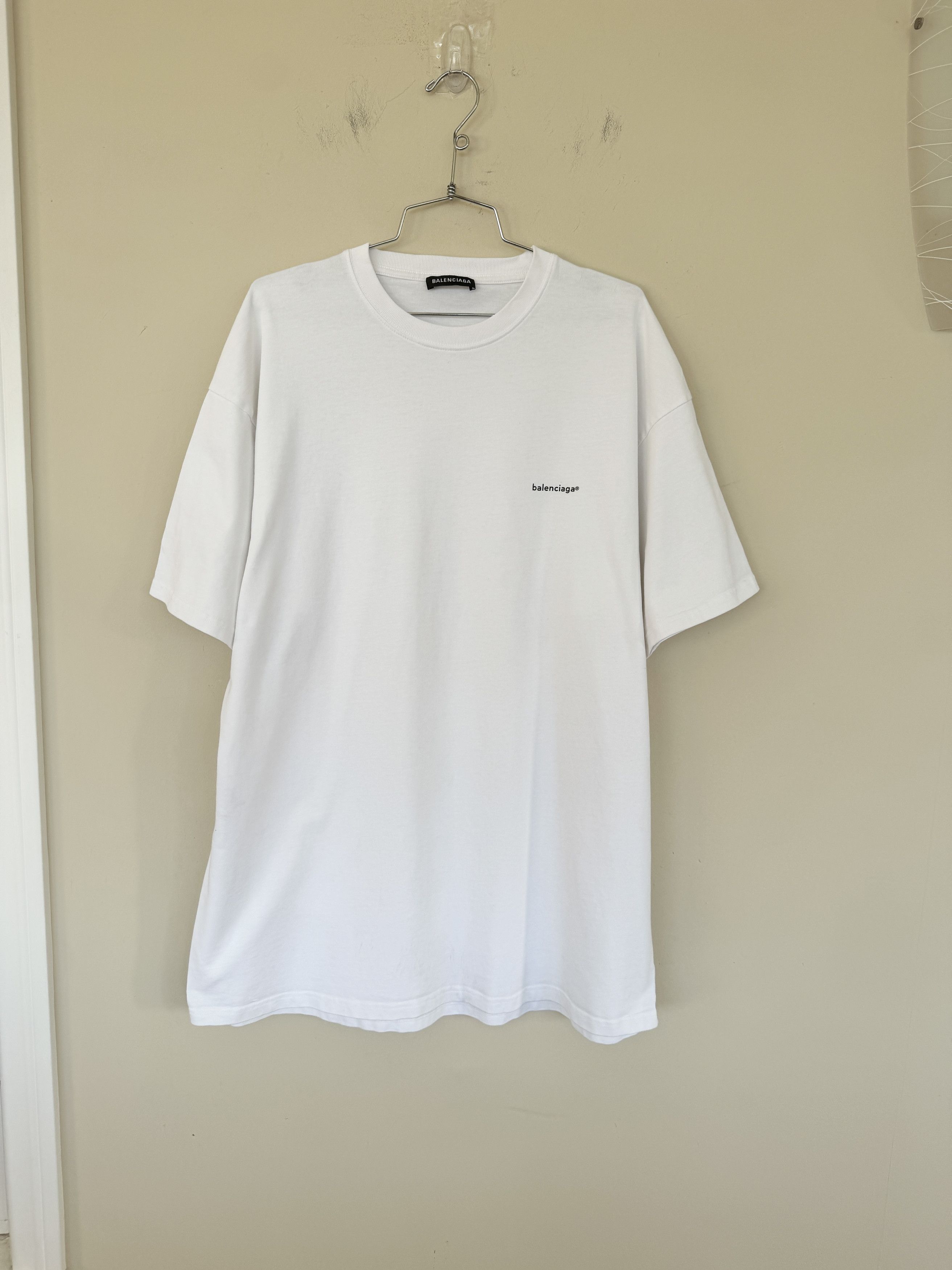 Balenciaga Balenciaga Logo Tee Size US XL / EU 56 / 4 - 1 Thumbnail