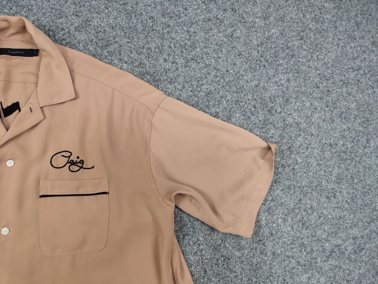 RAGEBLUE Vintage Rageblue Japan Uniform factory logo Button shirt Size US L / EU 52-54 / 3 - 8 Thumbnail