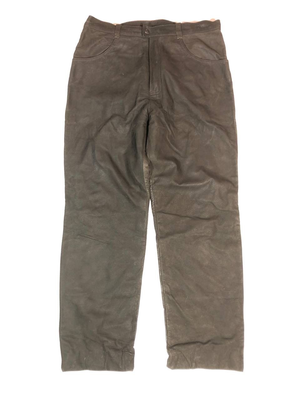 Leather × Vintage Benany Leather Biker Pants Vintage Size US 30 / EU 46 - 1 Thumbnail