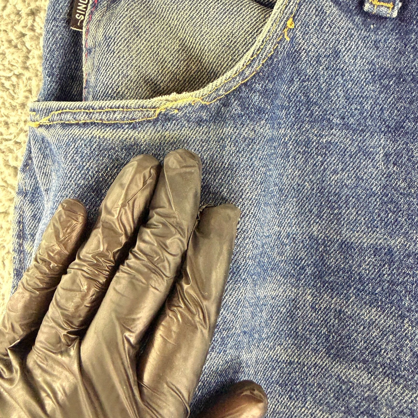 Denime Bulwark Jeans Mens 38 Blue Denim 100% Cotton Straight Leg Workwear Pants Regular Rise USA Logo City Size US 38 / EU 54 - 5 Thumbnail
