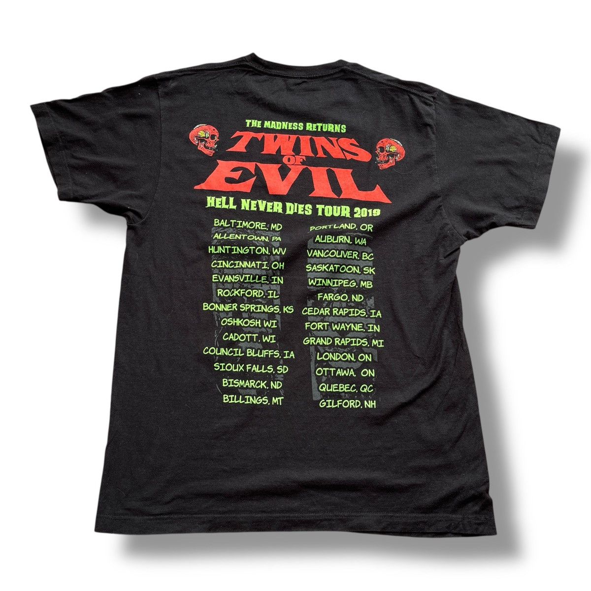 Marilyn Manson TWINS OF EVIL MARILYN MANSON ROB ZOMBIE HELL NEVER DIES TOUR Size US L / EU 52-54 / 3 - 4 Thumbnail